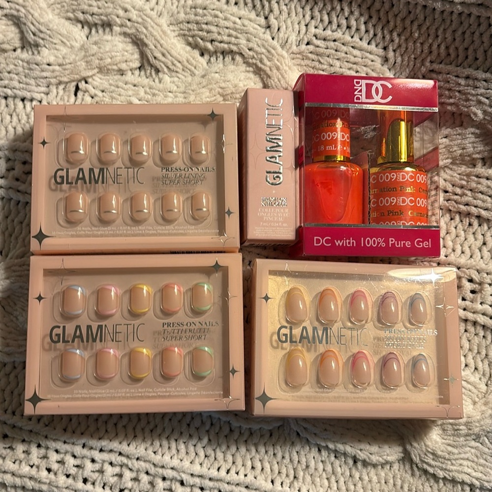 New Glamnetic Press on nails summer lot bundle